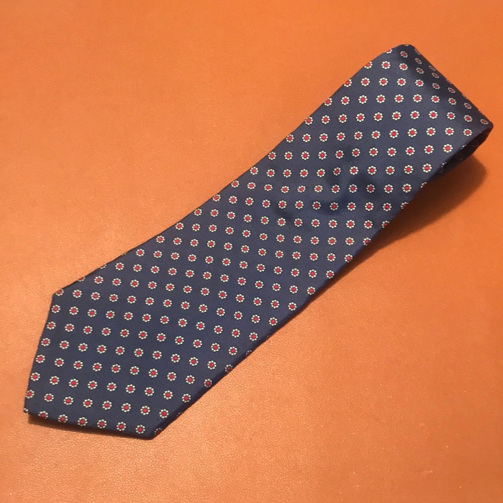 Blue Patterned Men's Tie